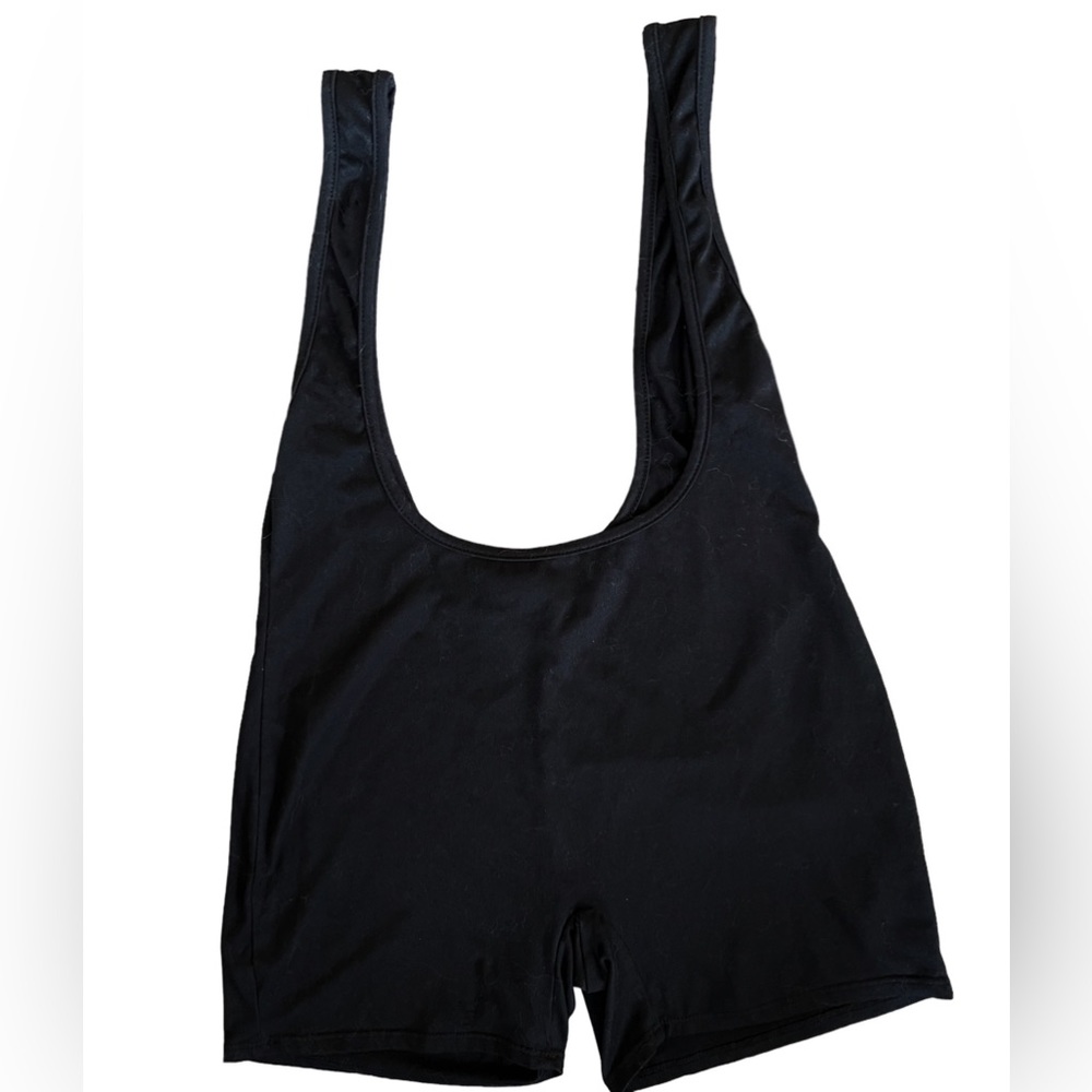 Fashion Nova Bodycon Suspender Shorts / Romper Size Small / Medium